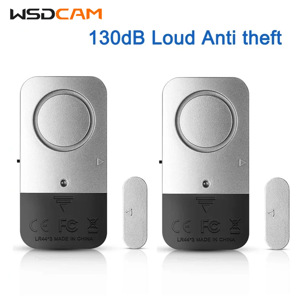 

Wsdcam 120dB Wireless Window Door Alarm Magnet Sensor Detector An-theft Entry Sensor 433MHz For Home Security Alarm System