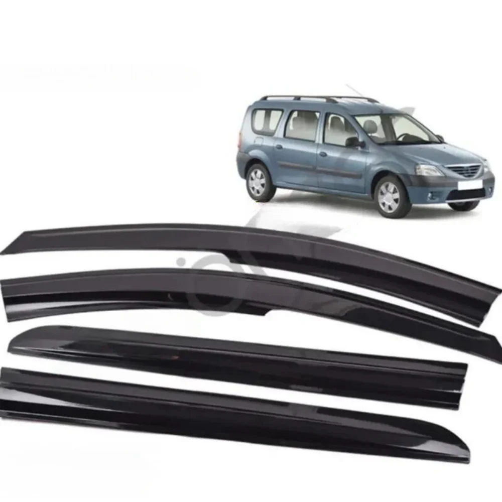 For Dacia Logan MCV 2007-2012 Car Window Accessories Window Deflector Rain Cover Visor Awnings Exterior Accessory Tuning