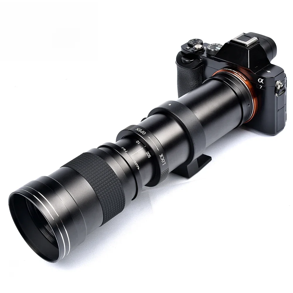 Lightdow Super teleobiektyw ręczny obiektyw zmiennoogniskowy 420-800mm F8.3-16 z adapterem pierścieniowym T2 do aparatów Sony Canon Nikon Pentax Olympus — zdjęcie 2