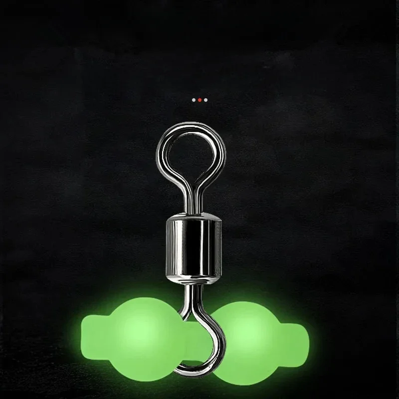 100 gourdes lumineuses, anneaux rotatifs, connecteurs de ligne de pêche, adaptateurs, anneaux de pêche, accessoires de pêche, outils, plein air