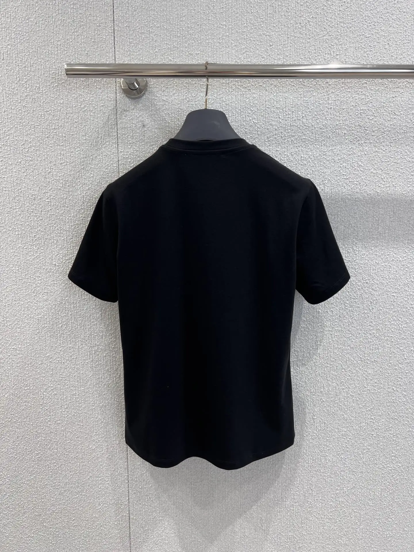 

2025 Spring/Summer New Chain Hot Stamping Letter Round Neck Short Sleeved T-shirt Simple and Comfortable WYY-207