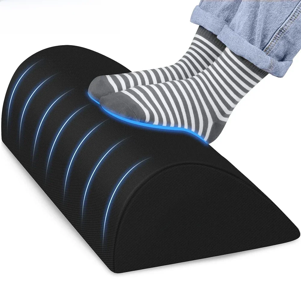1 szt. Podnóżek pod biurkiem w pracy - ergonomiczna konstrukcja podnóżka na zmęczenie z pianką z pamięcią kształtu, antypoślizgowy koralik, nadający się do prania — zdjęcie 2