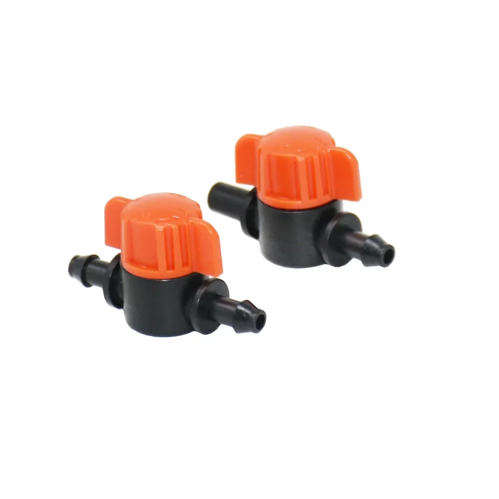 Mini Valve pour Tuyau d'Eau de Jardin, Raccords d'Irrigation Goutte à Goutte, 4mm, 6mm à 1I4 Barb, 4/7, 10 Pièces
