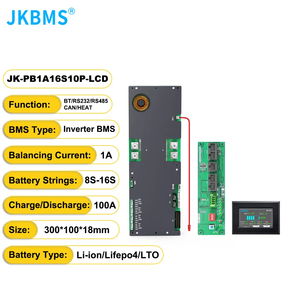 JKBMS Inverter Power Smart BMS V19 BMS 280AH 310AH Batterijpakketten 280AH Grade A Lifepo4 Batterij Familie Energieopslag