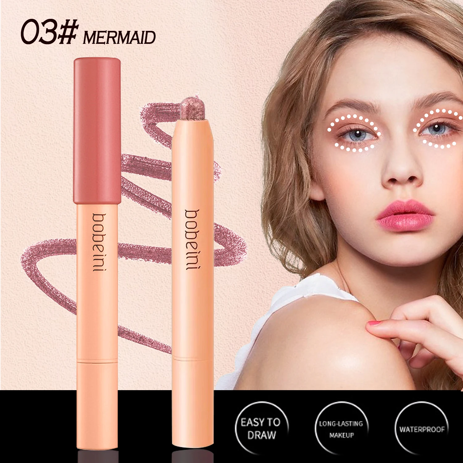 Ołówek do powiek Tear of Sky – podkreślający połyskujący, przenośny, długotrwały, idealny do podkreślania nosa i konturów