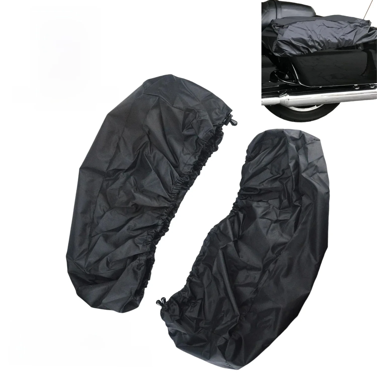 Wodoodporna sakwa motocyklowa głośnik pokrywa audio pokrywa Case deszcz kurz dla Harley Touring Road King Street Electra Glide FLHX — zdjęcie 2