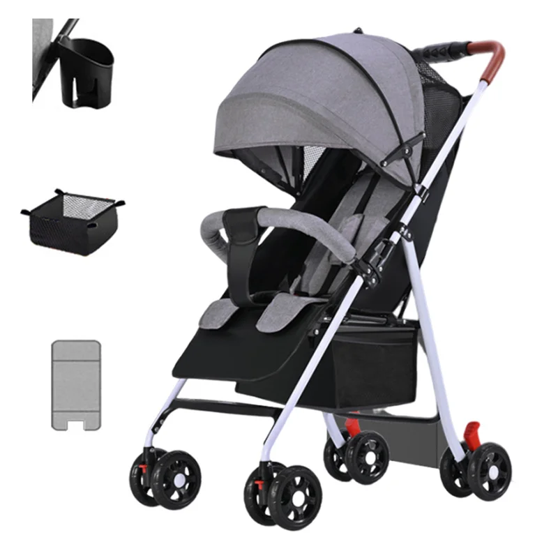 Baby Stroller 3 in 1 simple folk Multifunctional Stroller Travel Portable Baby Carriage safe seu Standard Free ship