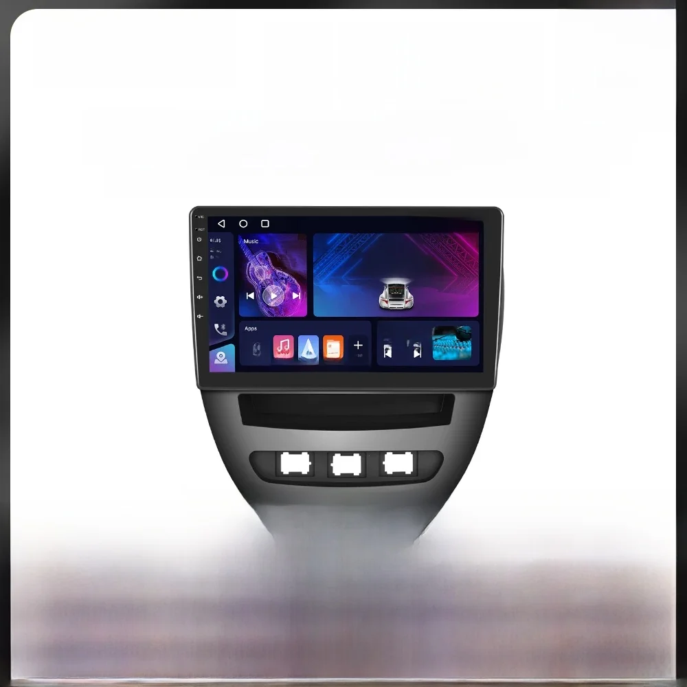 Podofo 10.1 ''8Core Autoradio Voor Toyota Aygo 2004-2014/PEUGEOT 107/Citroën C1 multimedia Speler Carplay Android Auto GPS WIFI - afbeelding 2