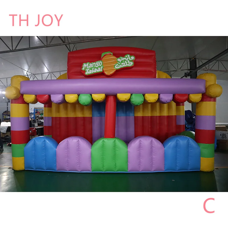 5.5x2.5m Commercial Inflatable Food Drink Concession Stand Tent Booth, outdoor portable inflatable tent