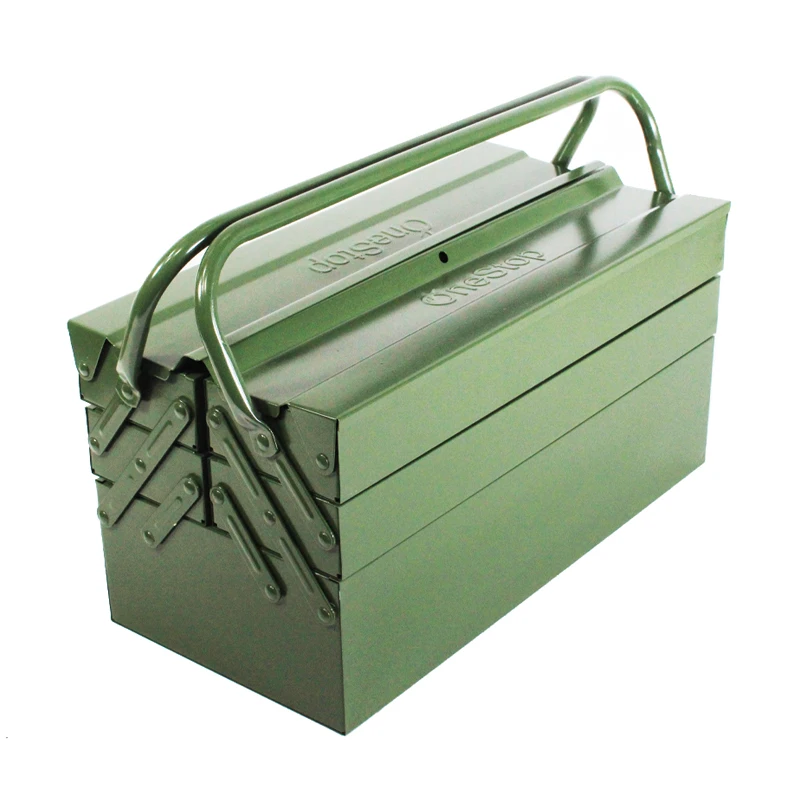 One-stop three-stage iron tool box camping car tool box case