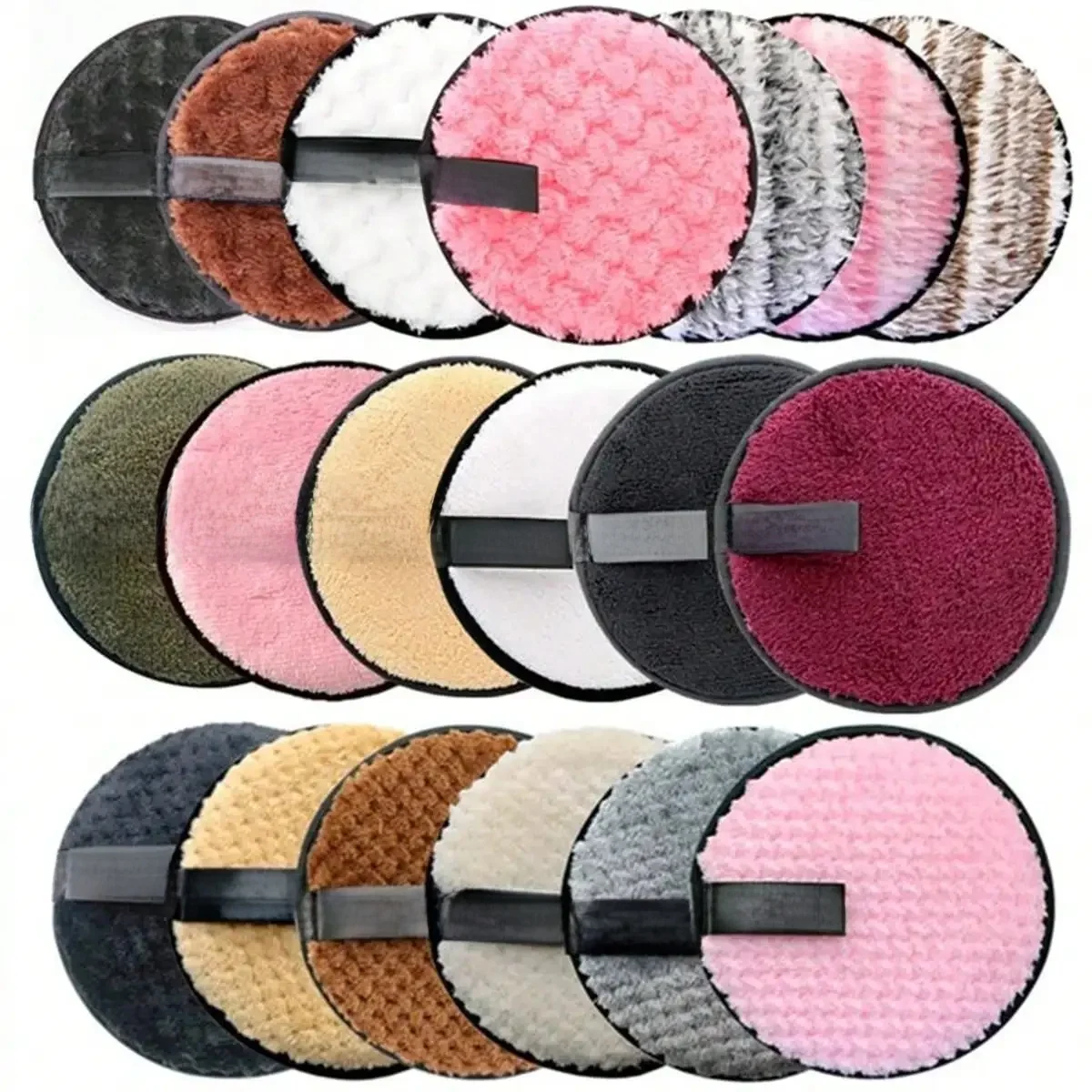 5 Stuks Zachte Huid Make-Up Remover Reiniging Polyester Gereedschap Voor Mannen En Vrouwen - afbeelding 2