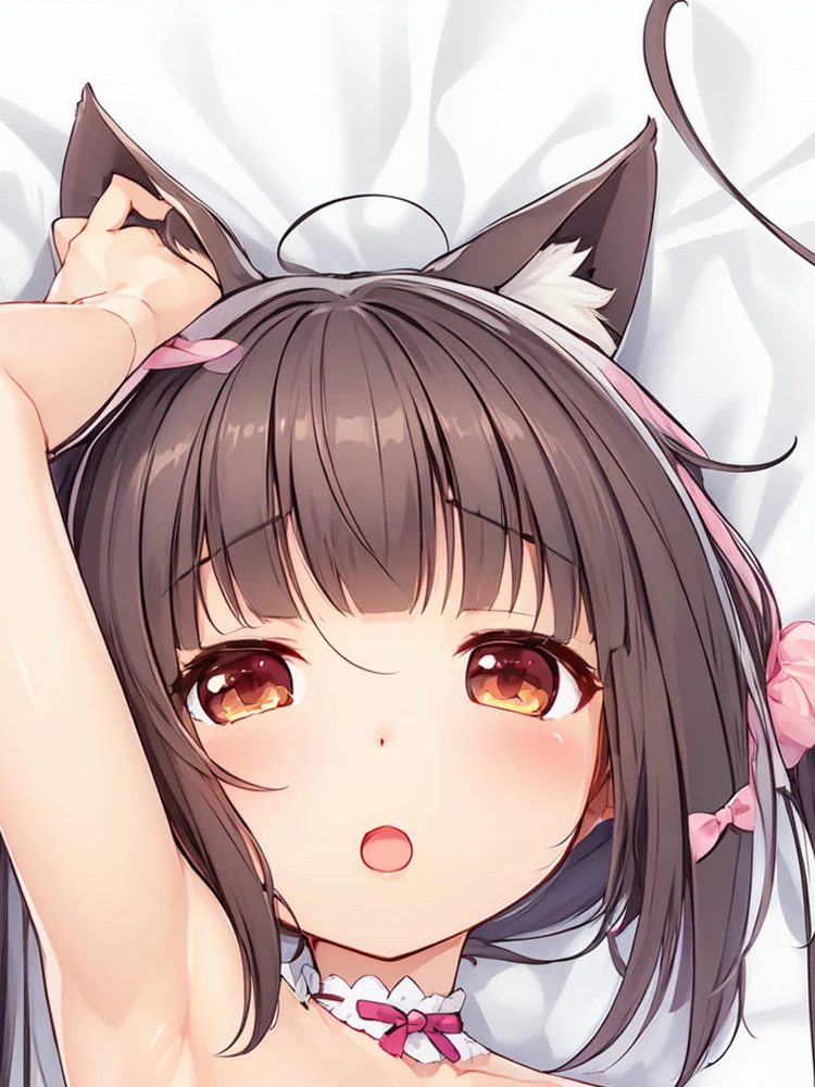 Anime Dakimakura Pillow Chocola Nekopara 2-Side Print Pillowcase Hugging Body Cushion Cover Otaku Waifu