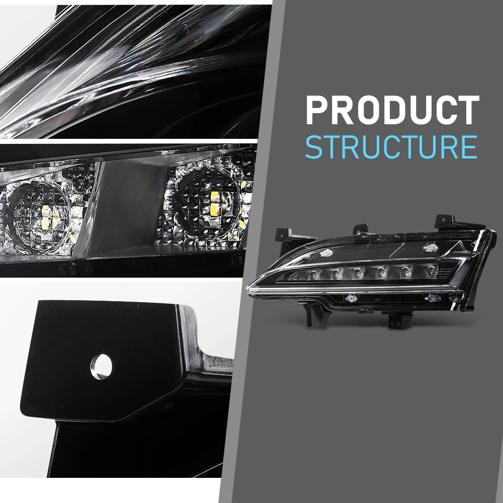 1 زوج 12 فولت النهار تشغيل ضوء مجموعة صالح ل 15-19 لينكولن Mkc سائق والركاب الجانب الضباب الخفيف Ej7Z13200D Ej7Z13200C #6
