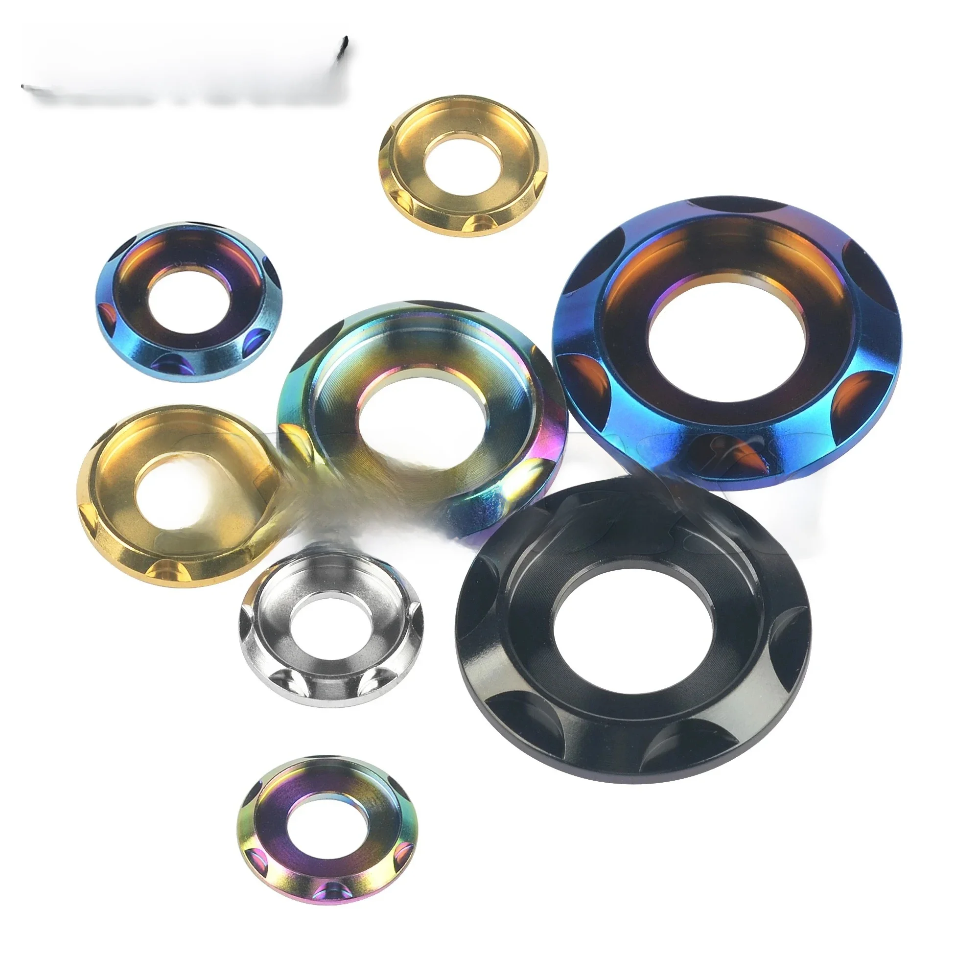 AliExpress NONE Xingxi Titanium Spacer M5 M6 M8 M10 Fancy Decoration Gasket For Motor Bike