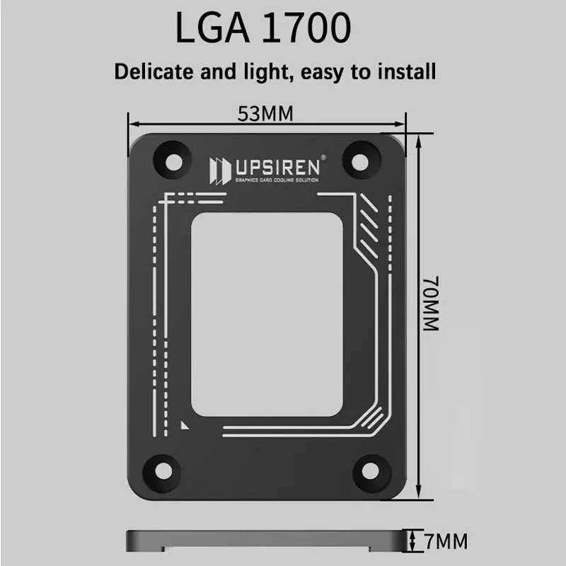 UPSIREN LGA1700/AM5 CPU Bending Corrector Frame Protector AMD/LGA platform Buckle Fix Substitute CNC Aluminum