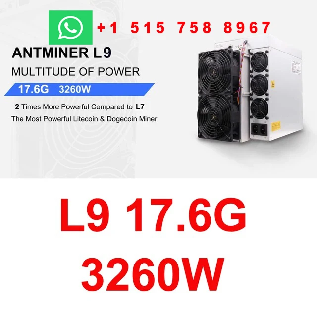 

Купите 2 и получите 1 бесплатно BITMAIN Antminer L9 16GH/S 3360W, Майнер для монет