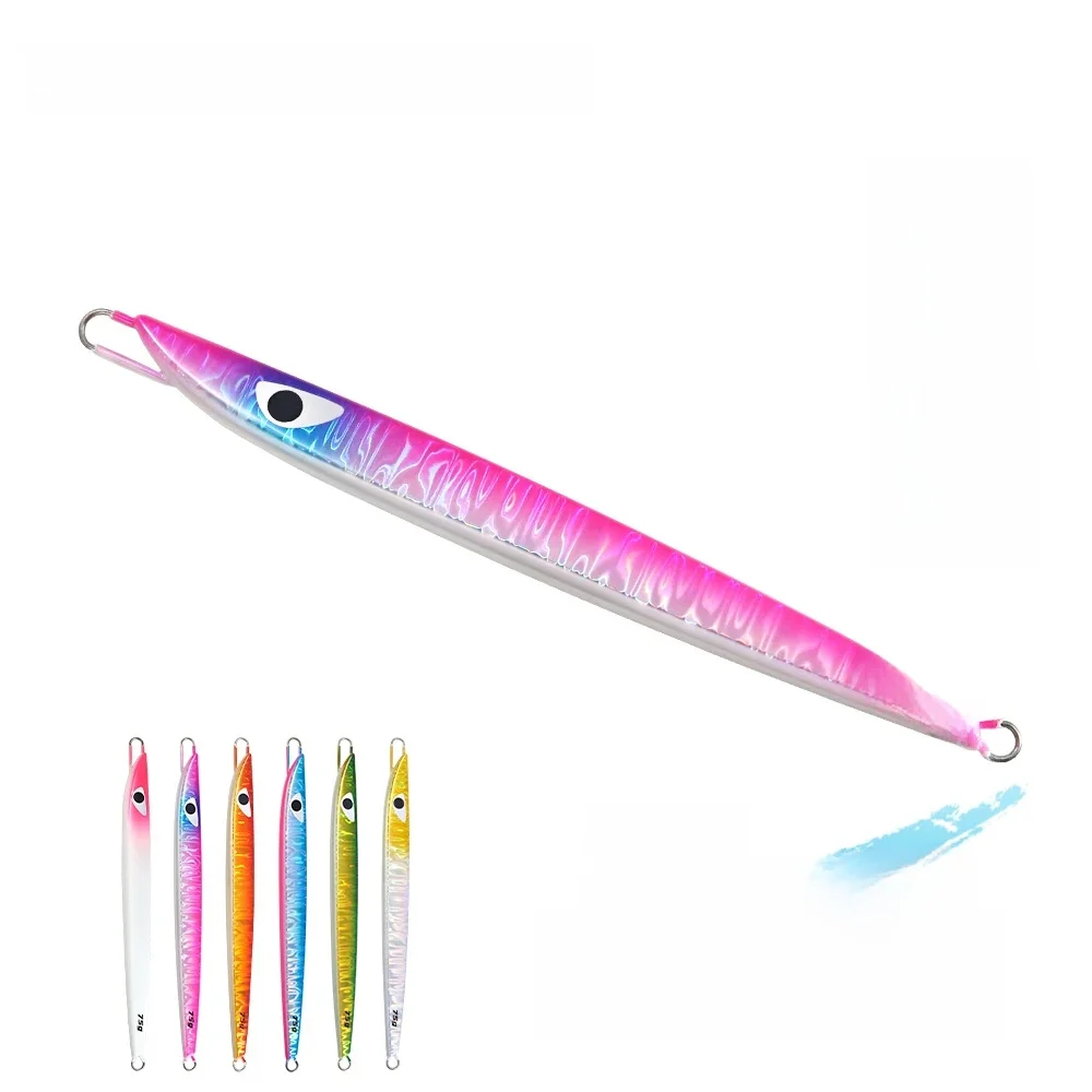 PRZYNĘTA DO JIGGOWANIA JIGGING PRO 75g 95g 115g D3 Semilong Pionowa Przynęta Metalowa do Jigowania na Wody Słone Przynęta Wędkarska do Połowu Morskiego Tuńczyka Bonito — zdjęcie 2