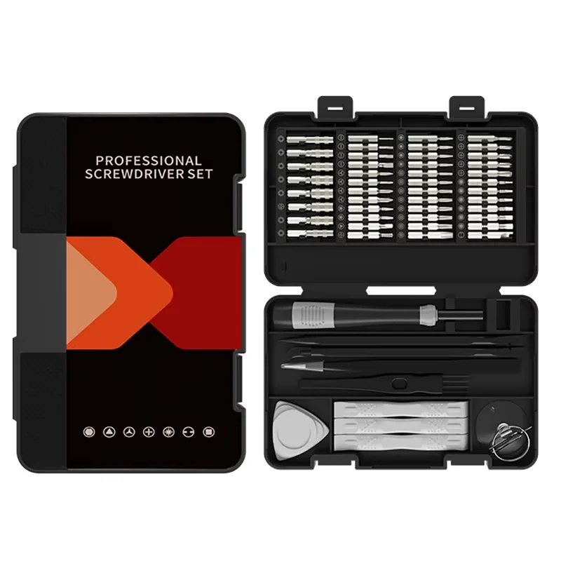 Kit de tournevis de précision 58 en 1 pour lunettes, mini-tournevis avec étui, outils professionnels de réparation électronique