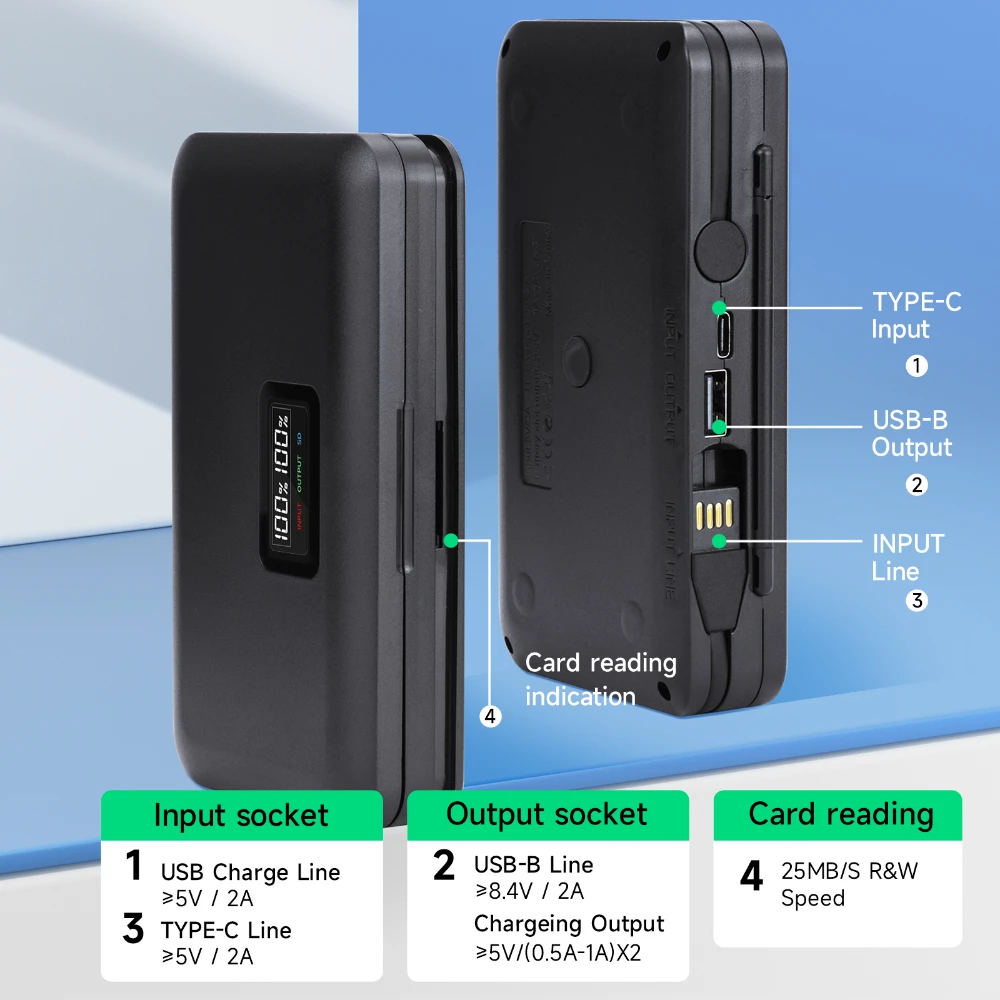 NP-FZ100 NPFZ100 NP FZ100 Battery + Storage Case Charger for Sony A6600 A6700 A7m3 A9 a7R III a7 III A9R 9S A9S A7R3 7RM3 ZV-E1