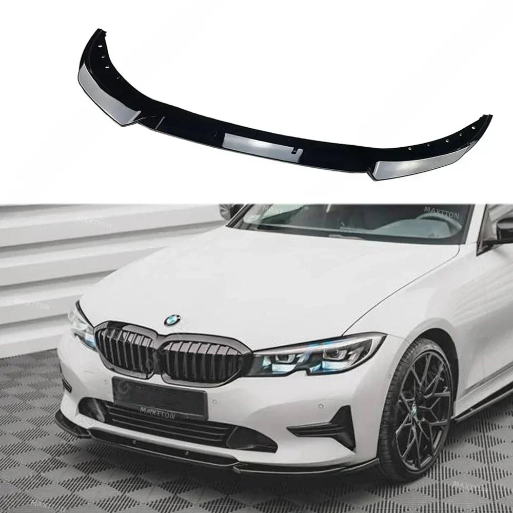 Przedni rozdzielacz V.2 do BMW serii 3 G20 G21 Pre-Lci 3 szt. Maxton Style zderzak wargowy Spoiler Splitter dyfuzor 2018-2022 Tuning — 2
