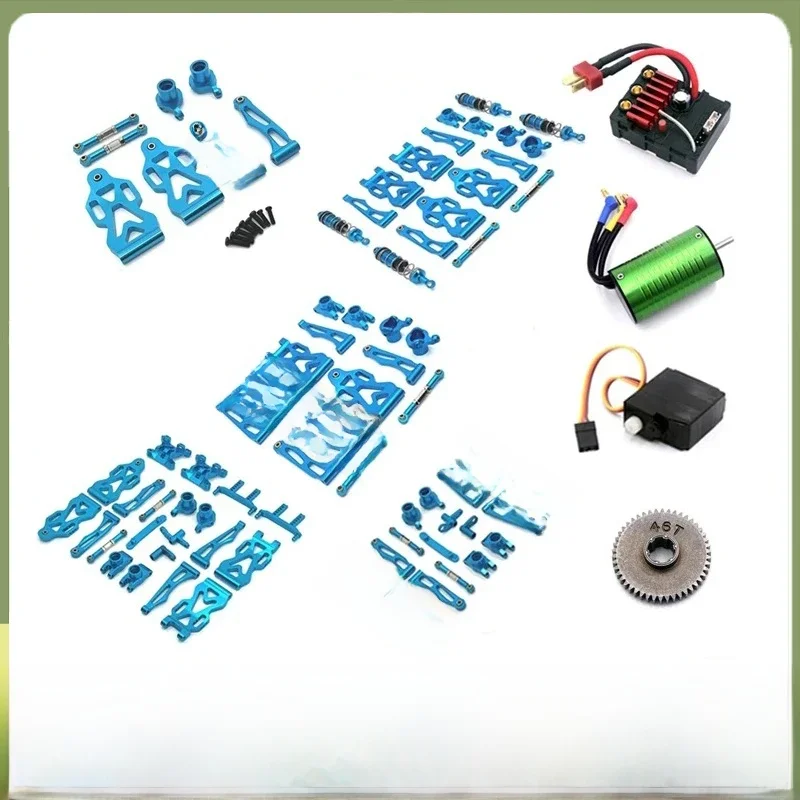 SCY 16101 16102 16103 16201 16101 Pro RC voiture 1:16 bleu pièces de rechange en métal amélioré modèle 4WD/pièces de rechange d'origine 6312 6313 6314