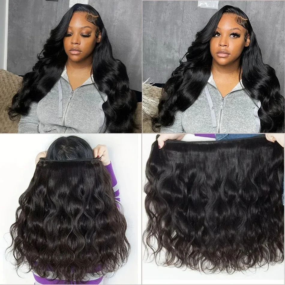 YKB-Bundles de cheveux humains Body Wave, Extensions de cheveux bruts indiens non transformés, Double proximité, Wn Virgin Weave, 3 Bundle Deals, 30 ", 40", 100%