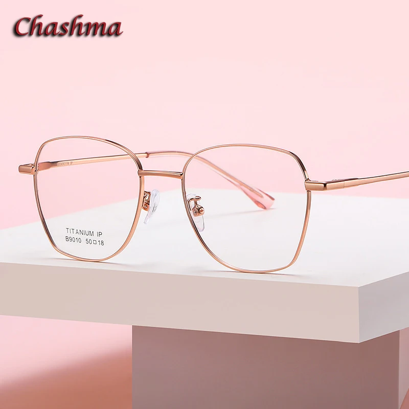 

Очки Chashma по рецепту, модные женские оправы для очков, титановые оправы для подростков, очки для близорукости, линзы по рецепту, оптика, оправы для очков