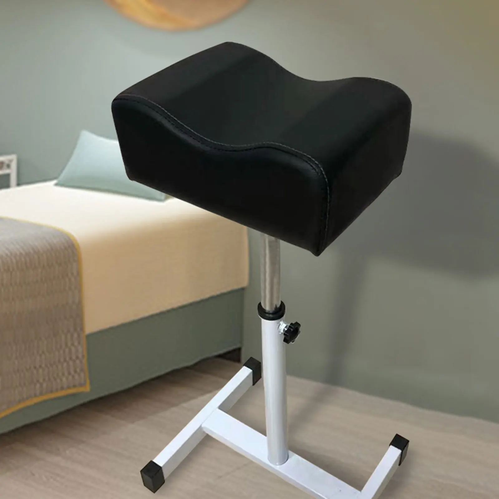 ペディキュア マニキュア フットレスト フットマッサージ ネイルテクニック ペディキュア用、高さ調節可能なフットスツール ホームビューティーサロン用
