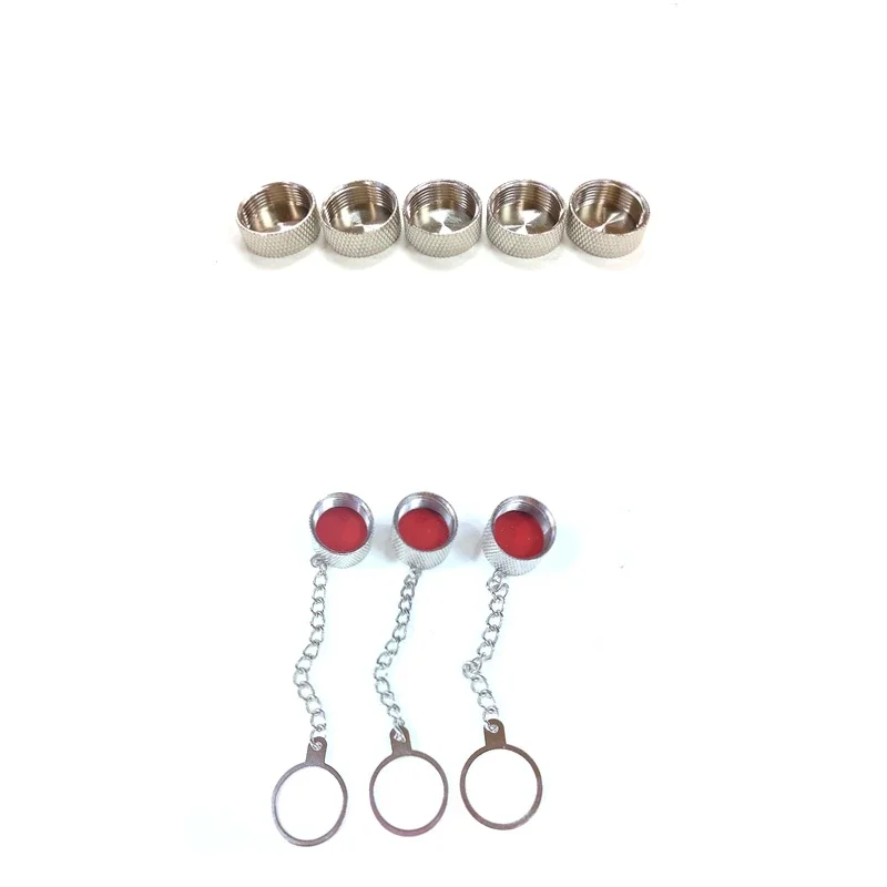 10Pcs Dust Cap SO239 UHF Female N Type Female Dust Cap with Chain Coaxial Terminator Dust Cap Protection Cover Damage Protector — zdjęcie 2