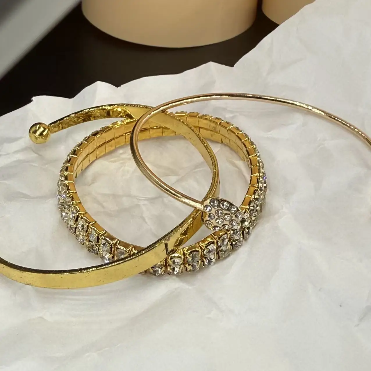 طقم مجوهرات مكون من 3 قطع، سوار قابل للتعديل على الطراز البوهيمي مع لهجات الزركونيا هدية عيد ميلاد، هدية الهالوين #3