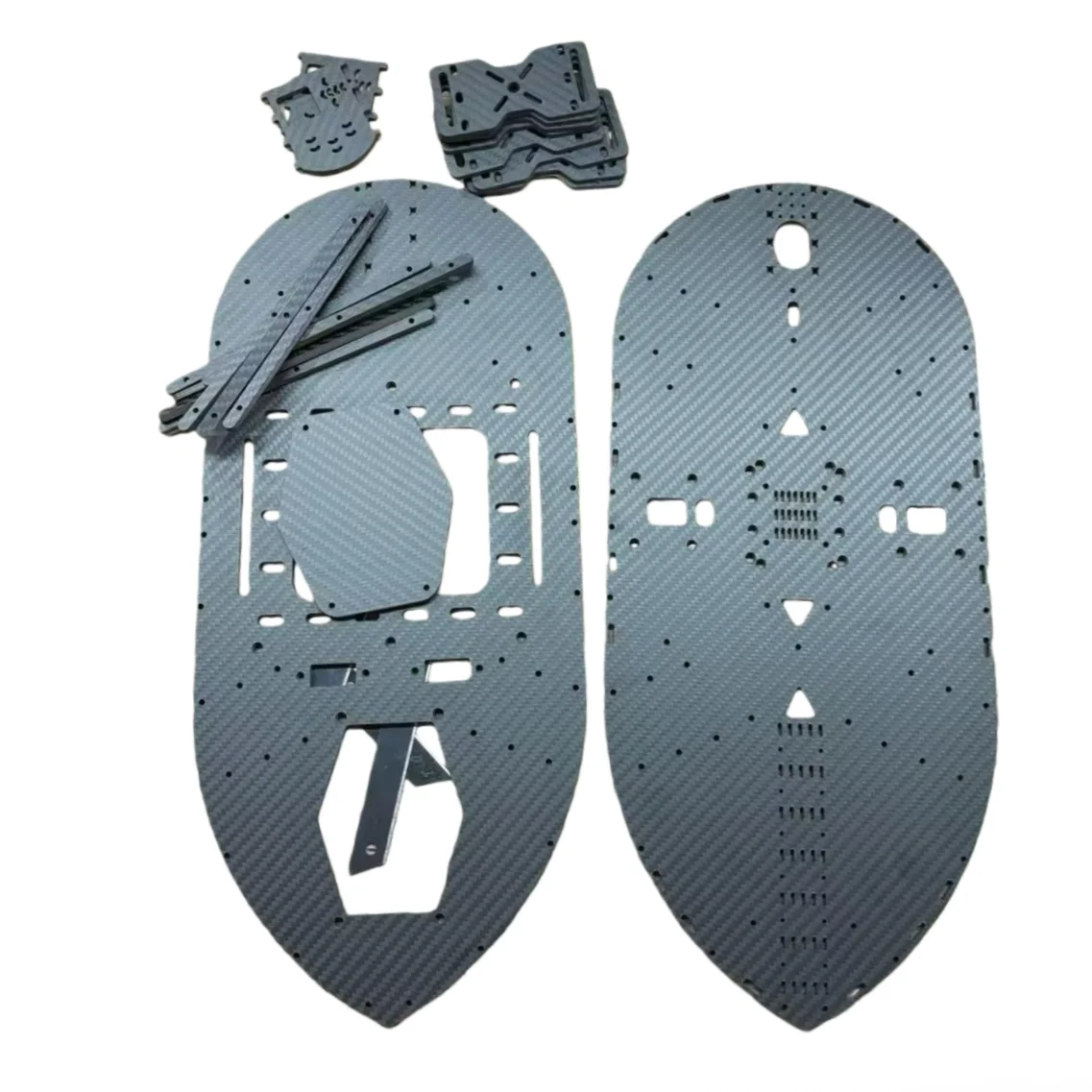 Taglio personalizzato in fibra di carbonio Lamiera di carbonio Lavorazione CNC Lavorazione Drone Board FPV Telaio Braccio RC Robot Fresatura Intaglio