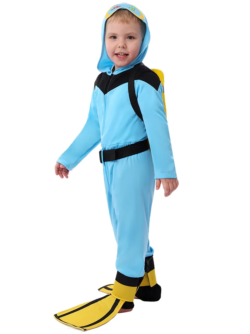 الغوص غواص زي للطفل سائق ، هالوين ازياء للطفل ، فستان بتصميم حالم ، لتقوم بها بنفسك للطفل