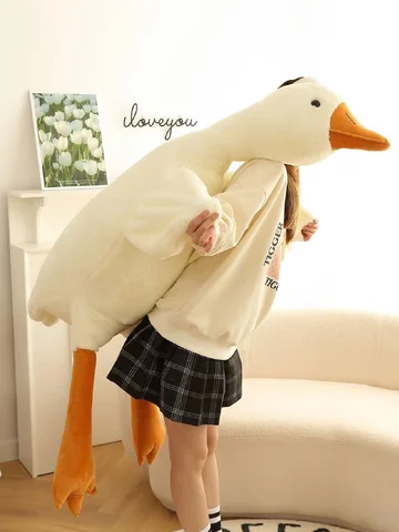 Goose Plush Stuffed Animal Cute Duck Plush Toy, Goose Plush Soft Swan Hugging Pillow Room Decor Birthday Gift