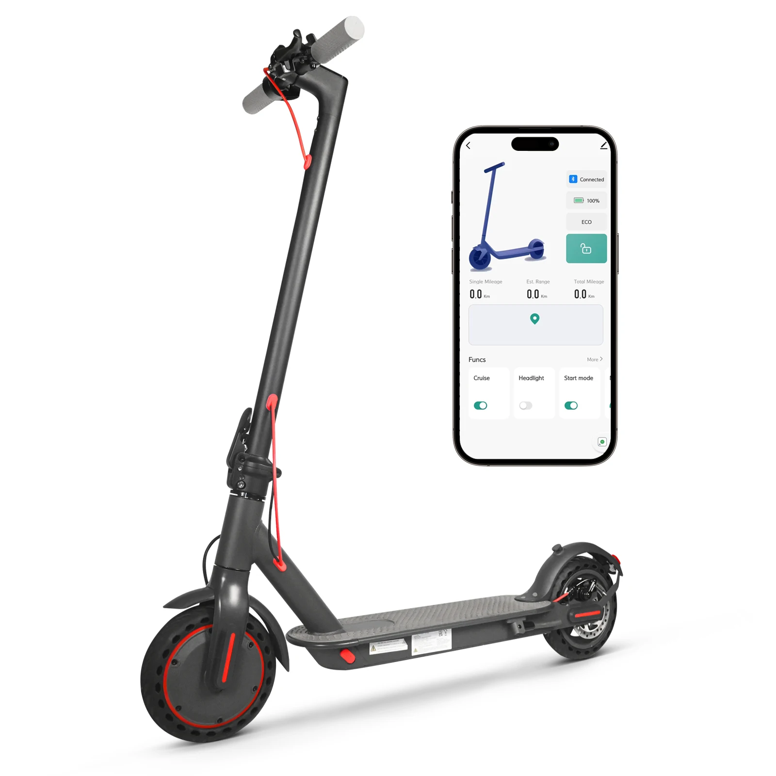ESPRO 8,5 inch elektrische step met voorwielmotor voor volwassenen, 36V10.5AH, 16KM lange actieradius