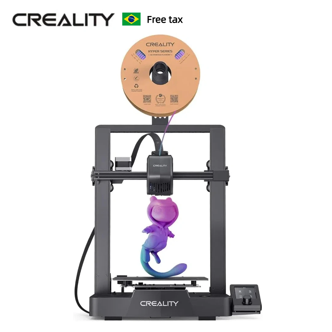 Impressora 3D Creality Ender 3 V3 SE com Velocidade de Impressão de 250 MM/s e 350W, Impressora 3D com Nivelamento Automático CR Touch, Volume de