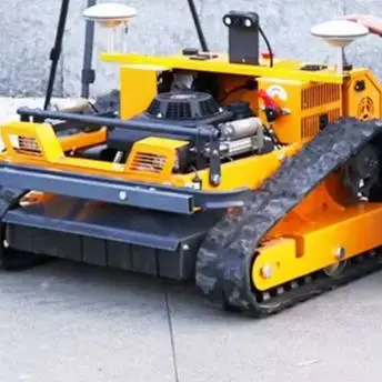 

Customized Mini GPS Tracked Remote-Controlled Lawn Mower 550mm Cutting Width Garden Turf Trimming Essential