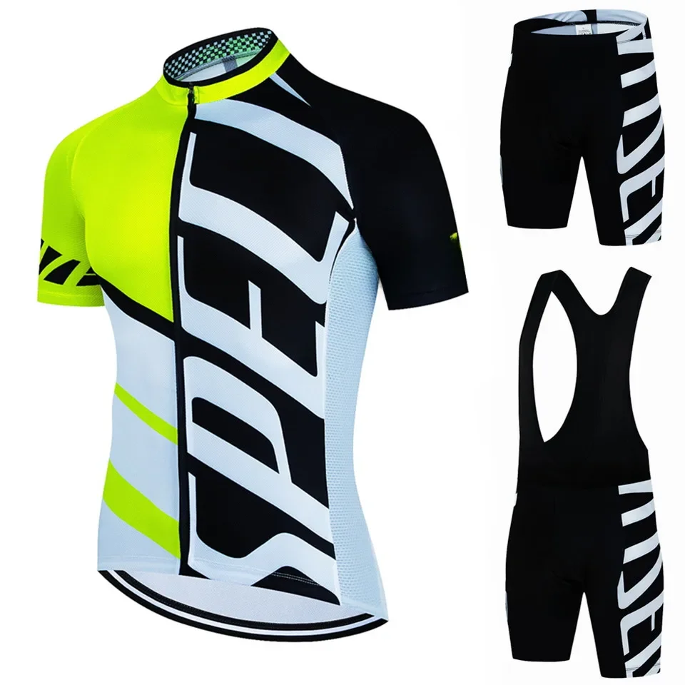 AliExpress Summer Cycling jersey Set Cycling Clothing Short Sleeve Men's Cycling Clothes MTB Bike Suit Bicycle