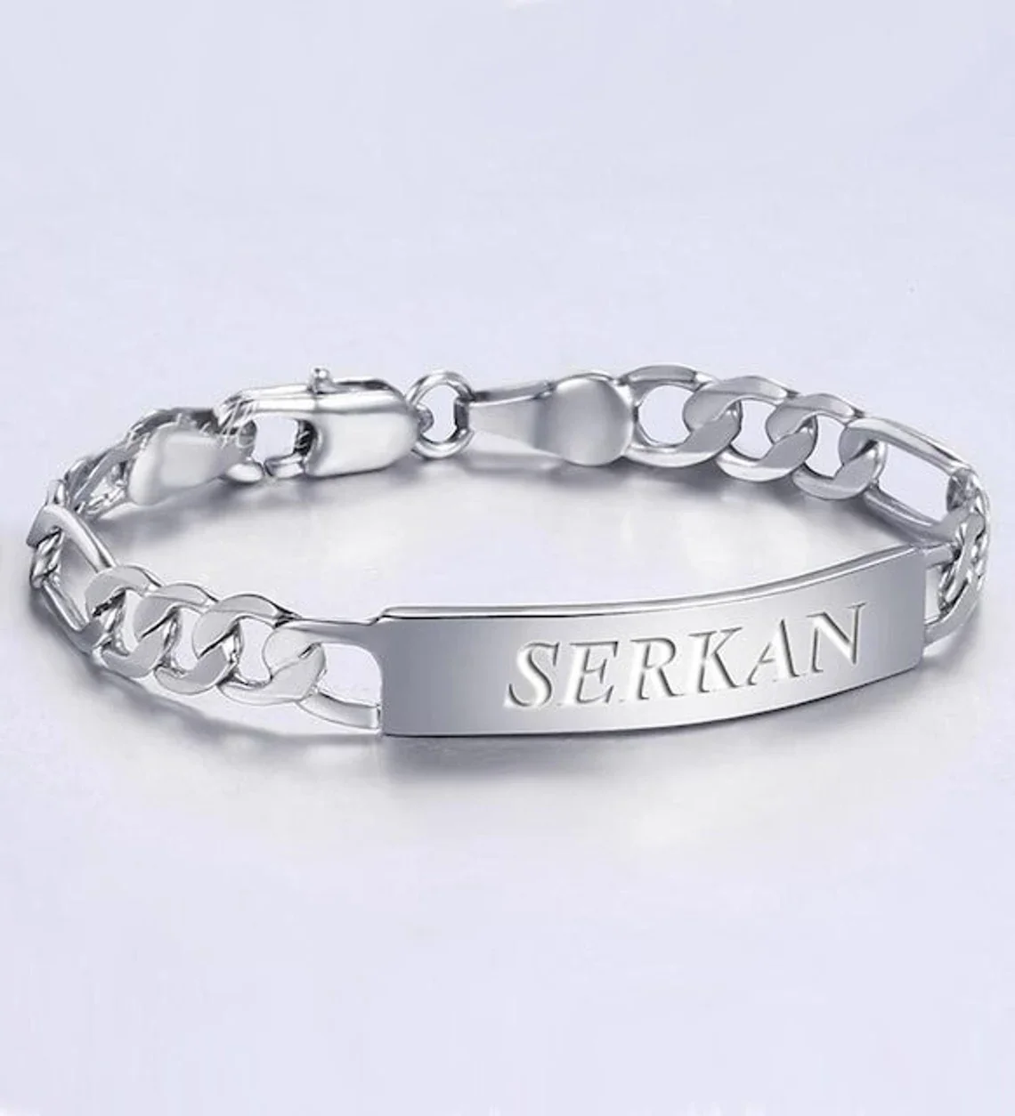 Personalized Skeleton Name Thick Cuban Chain Bracelet Customized High Quality Stainless Steel Men's Jewelry Holiday Gift For He