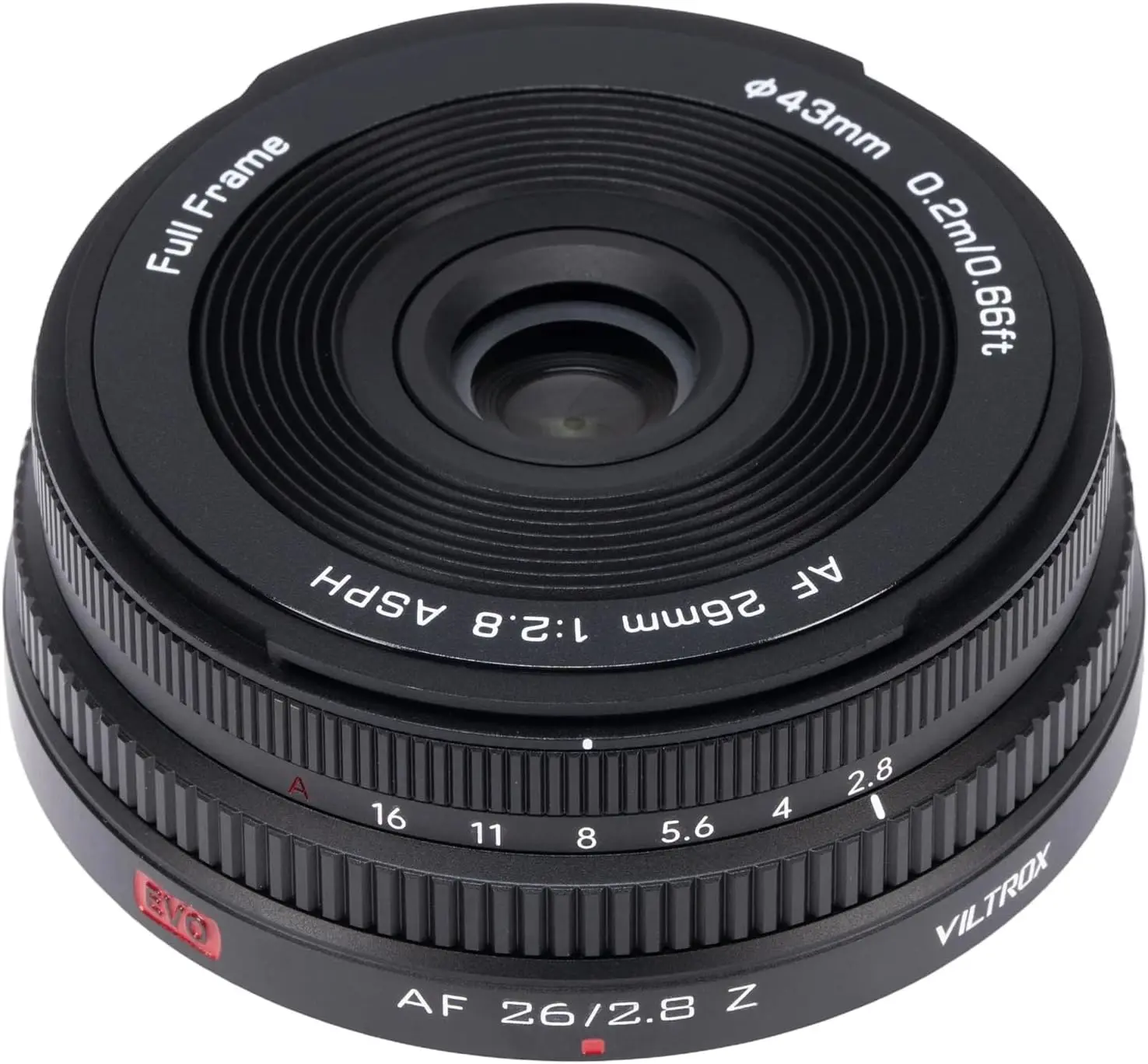 VILTROX AF 26mm F2.8 EVO Z Full Frame Pancake Lens FOR Nikon Z50 II Zfc Z7 II ZR Auto Focus Prime Lens