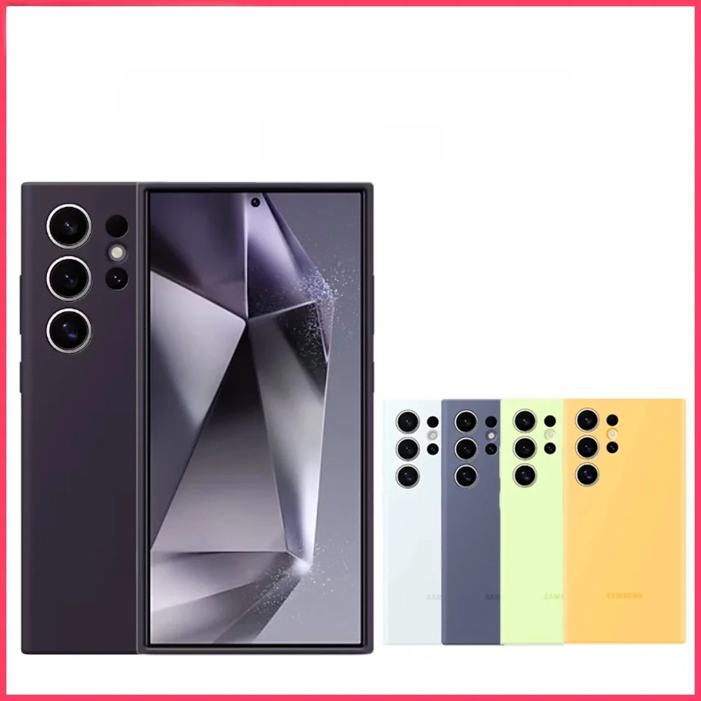 Oryginalne etui Samsung Galaxy S24 Ultra Wysokiej jakości miękki silikonowy pokrowiec S24Ultra Protector Shell & Box — zdjęcie produktu 7