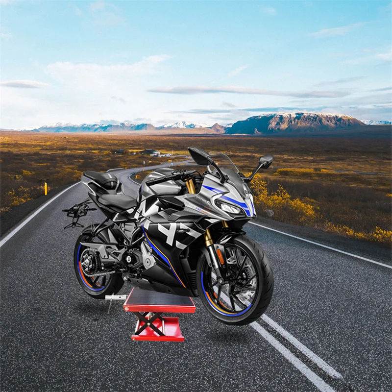 TKKEACE دراجة نارية رفع مقص جاك 85-340 مللي متر/3.35-13.39in ارتفاع قابل للتعديل طوي 500 كجم قدرة دراجة نارية جاك الوقوف #6