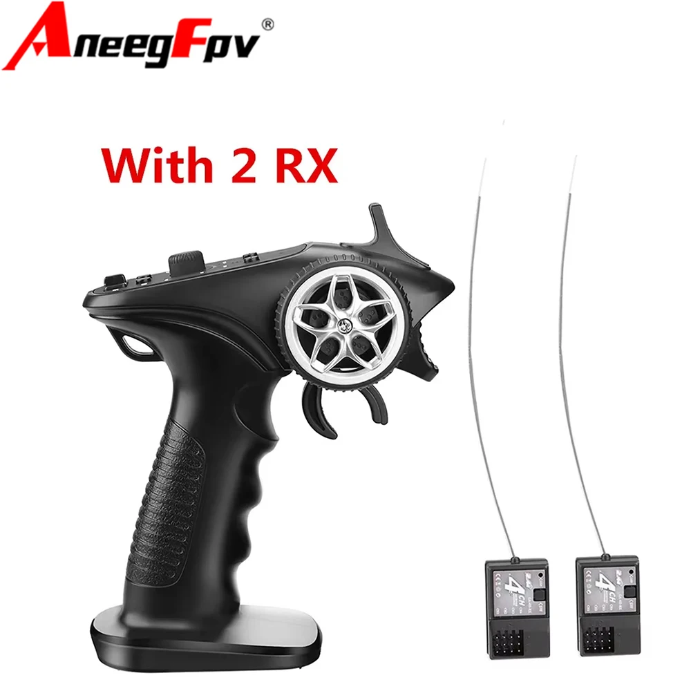 GA-4H-TX TX4 2.4GHz 4CH Sistema radio Trasmettitore Controller Telecomando con ricevitore per RC Auto Barca Serbatoio Crawler