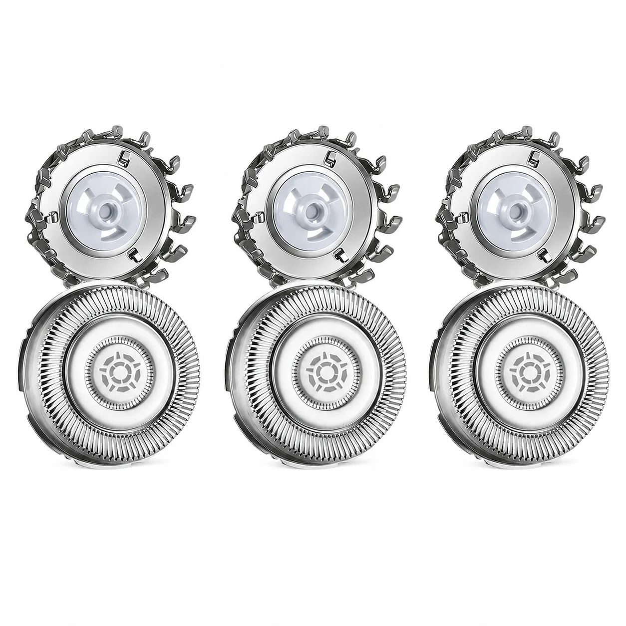 Cabezales de Repuesto SH71 Compatibles con las Afeitadoras Eléctricas Philips S7000, S7xxx, S5000, S5xxx, S6600, S6800, Cuchillas Rotatorias