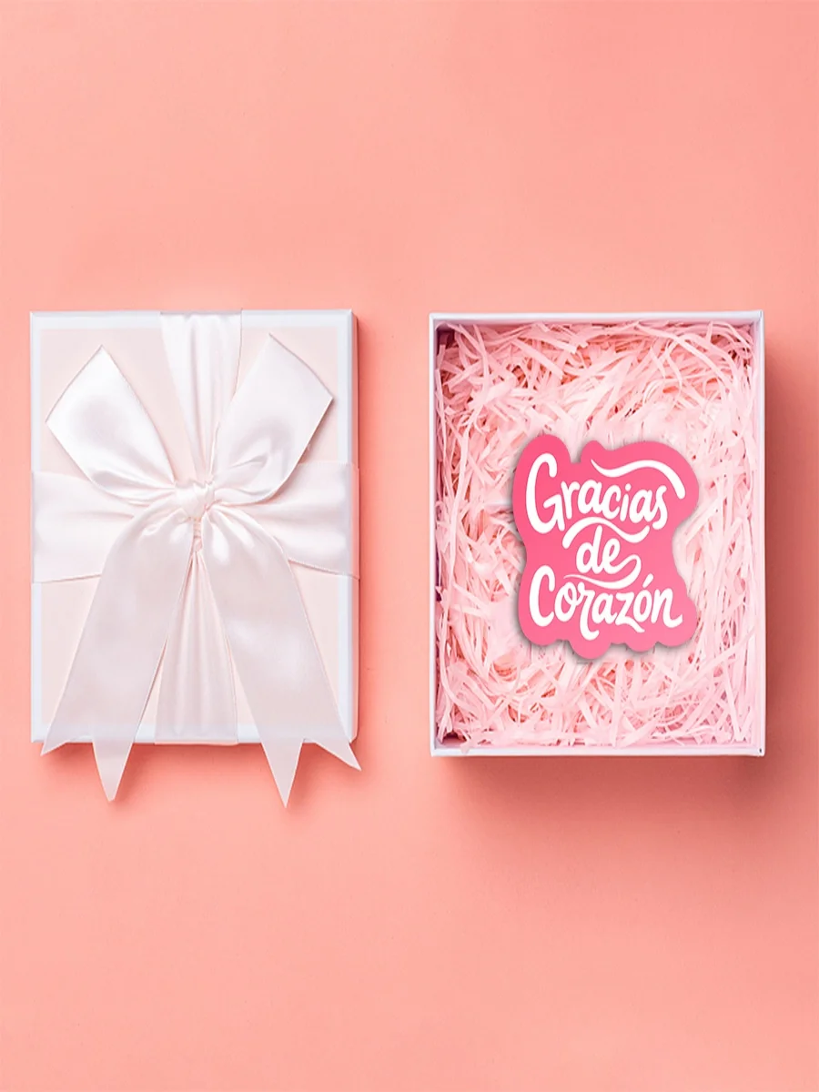 50 pièces de cartes de remerciement « Merci de Corazon », inserts découpés pour les emballages de petites entreprises et l'appréciation du client