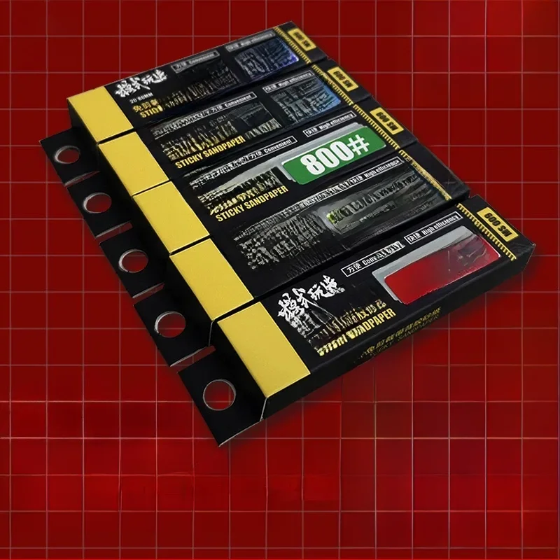 Outil de polissage de bouche d'eau modèle militaire avec papier de verre auto-adhésif de coupe libre d'adhésif arrière MS009