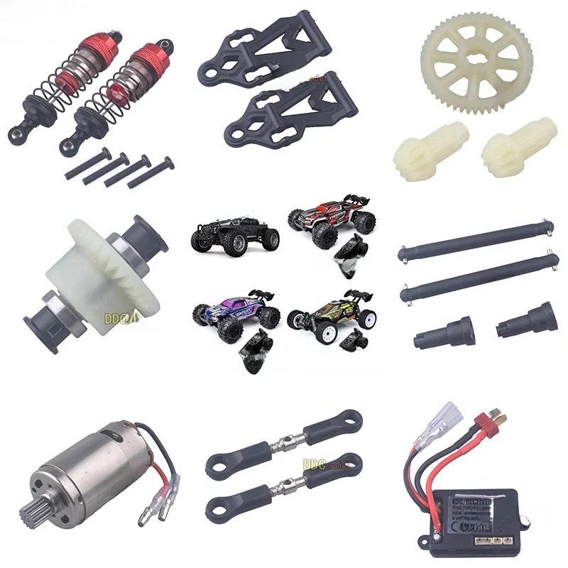 Für SCY16103 16102 16201 scy16101 Teile Ferngesteuertes RC-Auto Teile Upgrade ESC Differential Stoßdämpfer Metallgetriebe Rad