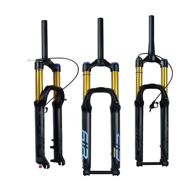 AliExpress NONE Bike Air Fork 27.5/29" 160mm  MTB Suspension Fork Damping Quick Release Tapered/Straight Steerer shock absorber Bicycle fork