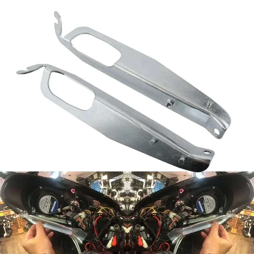 Motocykl Batwing wewnętrzna owiewka wspornik wspornika głośnika uchwyt zaciskowy dla Harley Touring FLHX Electra Street Tri Glide CVO 96-13 — zdjęcie 2