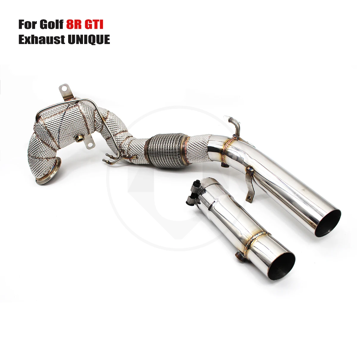 

UNIQUE For golf8 8R GTI With insulator downpipe With cat/without cat exhaust pipe