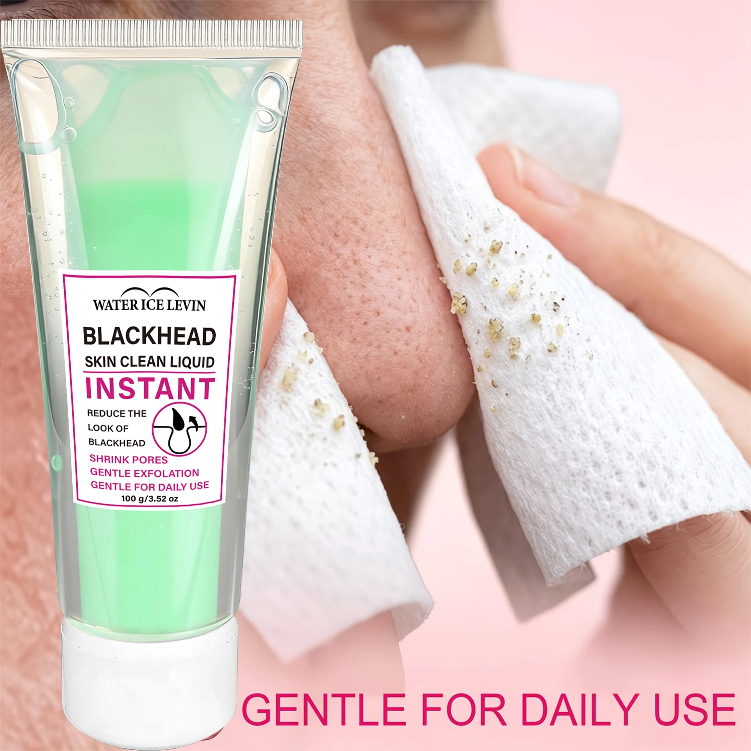Water Ice Levin Blackhead Skin Clean Liquid 100g Niacinamide Centella Oil Gentle Exfoliation Moisturizing Facial Skin Care